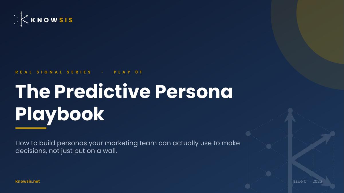 Cover of the Predictive Persona Playbook